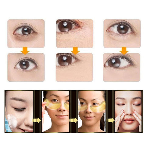 Image of 5 Pack - Gold Eye Mask